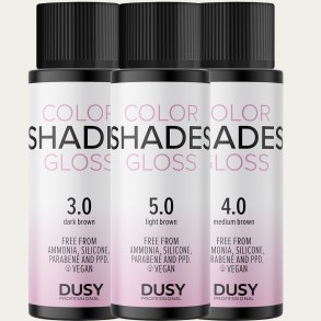 Color Shades Gloss fra DUSY Professional &ndash; professionel gloss og toning til farveopfriskning og glans i fris�rsalon.