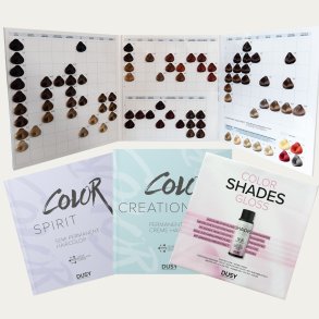 Dusy farvekort med komplette nuancer fra Dusy Color, Color Creations og �vrige professionelle h�rfarveserier til fris�rer