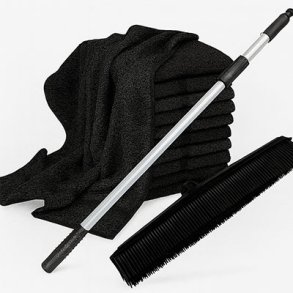 Hndklder, fejekoste og rengringsartikler til frisrer – professionelt salonudstyr til rengring, hygiejne og daglig vedligeholdelse