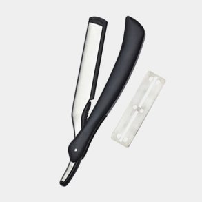 Professionelle frisrknive og knkblade – prcise barberknive og udskiftelige blade til detaljeret klipning, konturer og barbering i salonen.