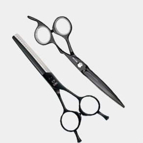 Professionelle frisrsakse i saksetaske – prcisionssakse til klipning, udtynding og teknisk hrarbejde i salonen