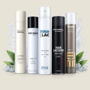 Professionelle h�rsprays fra Previa, Pur Hair, D:FI, Goldwell og Wella &ndash; ekstra st�rk og mega hold h�rspray til langvarig fiksering, volumen og kontrol uden at klistre