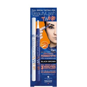 Beautylash by RefectoCil Two Go brynfarve i sortbrun – komplet st til hjemmebrug med to-trins-gel
