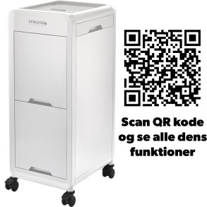 EFALOCK eNOBILE servicevogn med 4 skuffer, f�nholder, varmebeskyttelsesm�tte og HAIRPROOF hjul
