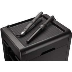 Top p� sort eNOBILE EFALOCK servicevogn med varmebeskyttende m�tte, glattejern og kr�llejern