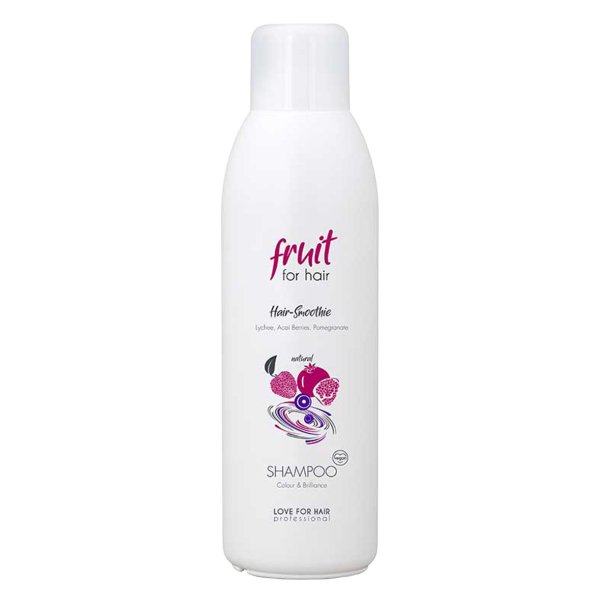 LOVE FOR HAIR Fruit for Hair Colour & Brilliance Shampoo 1000 ml til farvet h�r med litchi, acaib�r og granat�ble.