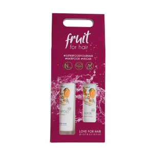 Fruit for Hair Power & Vitality h�rplejes�t med shampoo 300 ml og h�rkur 250 ml med mango, ingef�r og quinoa.