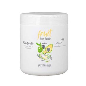 LOVE FOR HAIR Fruit for Hair Intensive Repair & Rebuild Mask 1000 ml reparerende h�rkur med tre plejende olier.