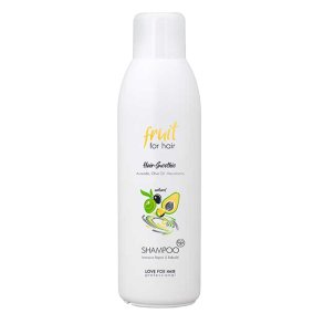 LOVE FOR HAIR Fruit for Hair Intensive Repair & Rebuild Shampoo 1000 ml med avocado-, macadamia- og olivenolie.