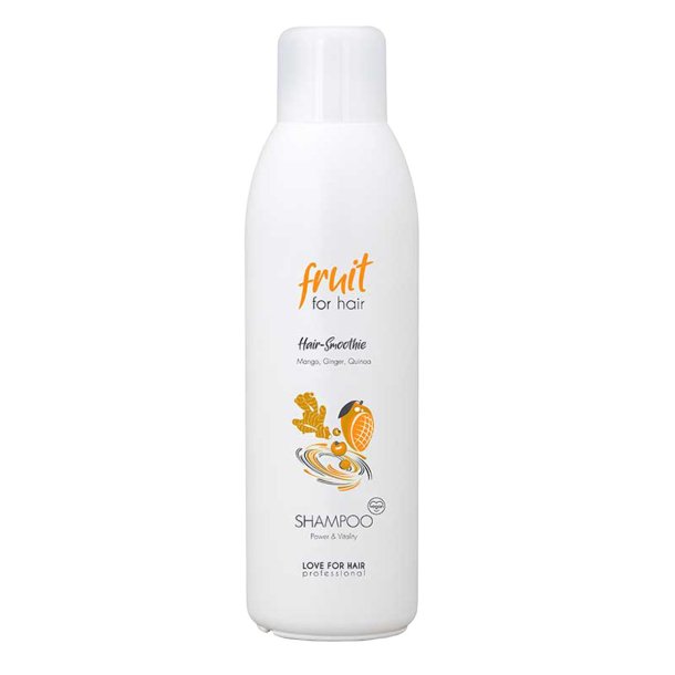 LOVE FOR HAIR Fruit for Hair Power & Vitality Shampoo 1000 ml styrkende shampoo med mango, ingef�r og quinoa.