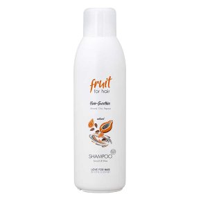 LOVE FOR HAIR Fruit for Hair Smooth & Shine Shampoo 1000 ml udglattende shampoo med mandel, chia og papaya.