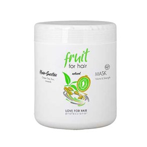 LOVE FOR HAIR Fruit for Hair Volume & Strength Mask 1000 ml volumengivende h�rkur med gr�n te, kiwi og h�rfr�.