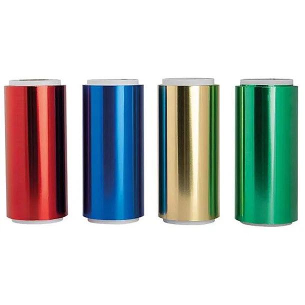 Mex pro Hair Color Mix alufolie, 4 ruller � 50 m i r�d, bl�, guld og gr�n