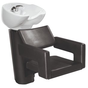 Backwash Odeon med stol og h�ndvask hvid
