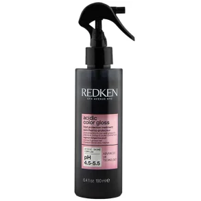 Lyser�d sprayflaske med Redken Acidic Color Gloss Heat Protection Leave-In 190 ml til varmebeskyttelse af farvet h�r