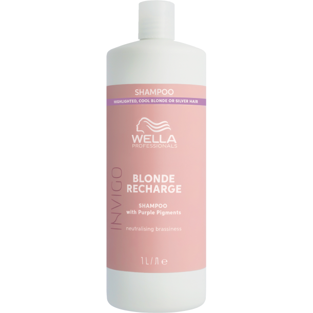 Wella Invigo Blonde Recharge Shampoo - 1000 ml