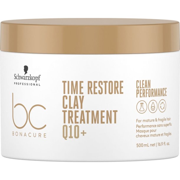 Schwarzkopf Bonacure Time Restore Clay Treatment - 500 ml