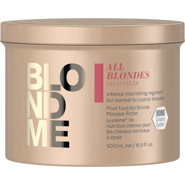 Schwarzkopf Blondme All Blondes Rich Mask - 500 ml
