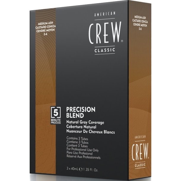 American Crew Precision Blend Tonings Farver - 5-6 Medium Ash