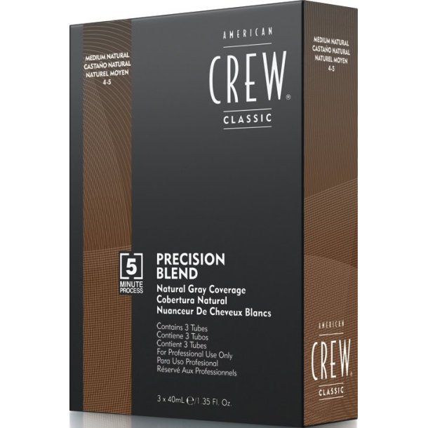 American Crew Precision Blend Tonings Farver - 4-5 Natur
