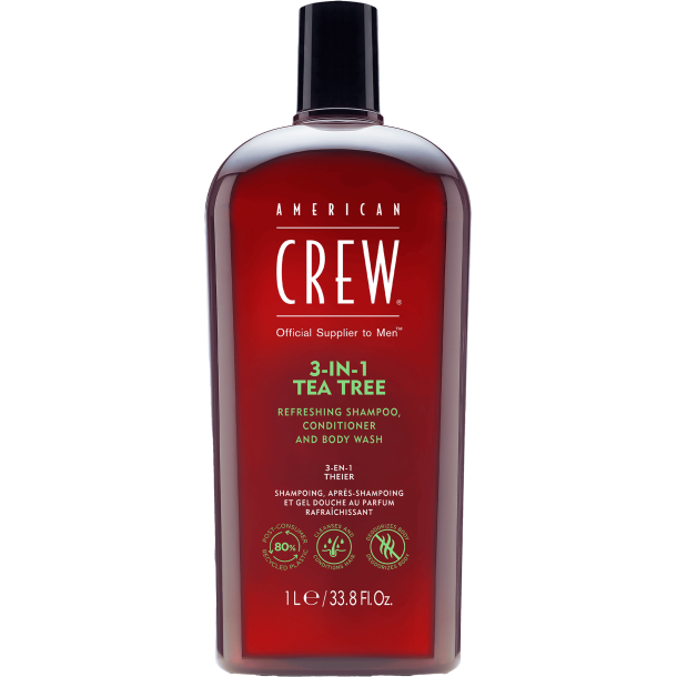 American Crew 3 in 1 Tea Tree - 1000 ml