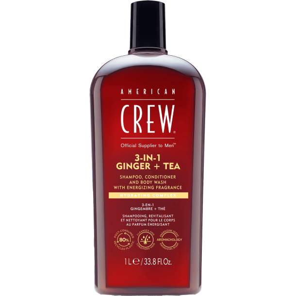 American Crew 3-In-1 Ginger + Tea - 1000 ml