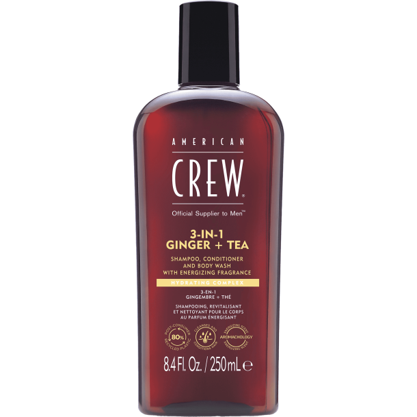 American Crew 3-In-1 Ginger + Tea - 250 ml