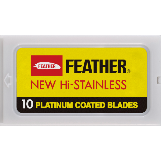 Feather Rustfri Platin Barberblade  Ultimativ Skarphed & Prcision