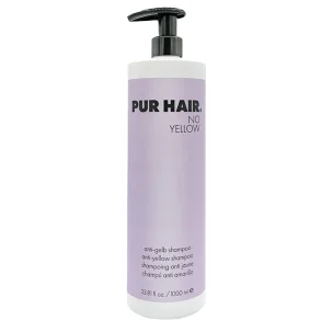 Pur Hair kologisk No Yellow Shampoo  Mod Gule Toner i Blondt Hr - 1000 ml