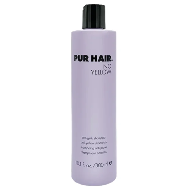 Pur Hair kologisk No Yellow Shampoo  Mod Gule Toner i Blondt Hr - 300 ml